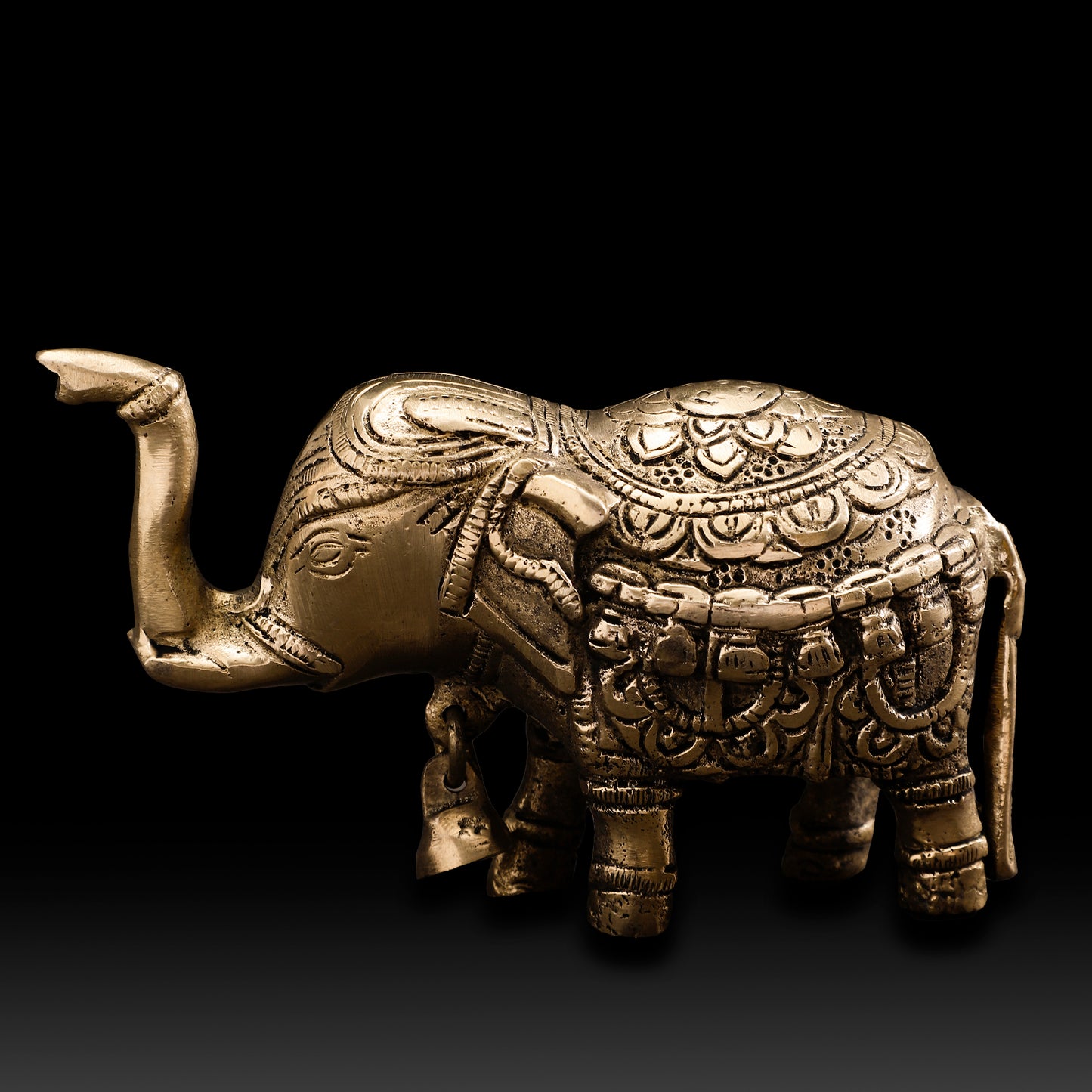 Handcrafted Brass Elephant Figurine – Ethnic Indian Decor Showpiece for Home & Office