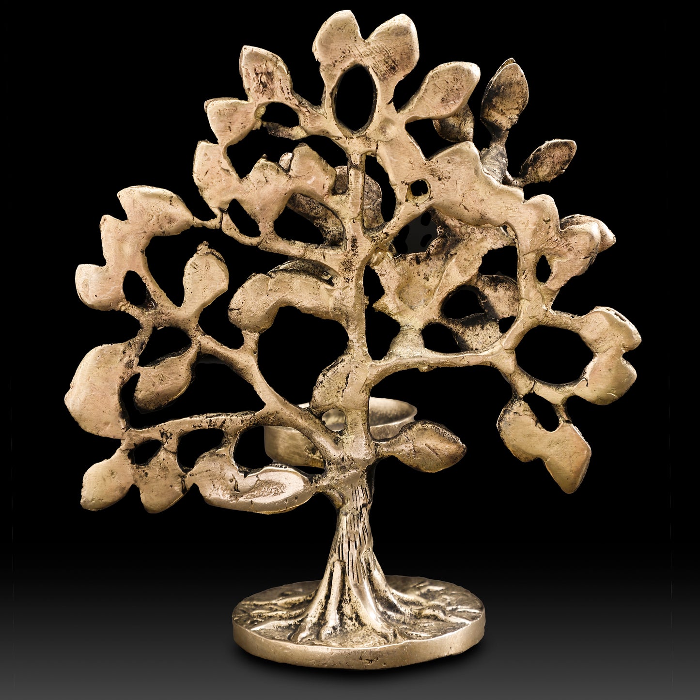 Handcrafted Brass Tree with Diya – Traditional Decorative Oil Lamp for Diwali, Home, Office & Gifting