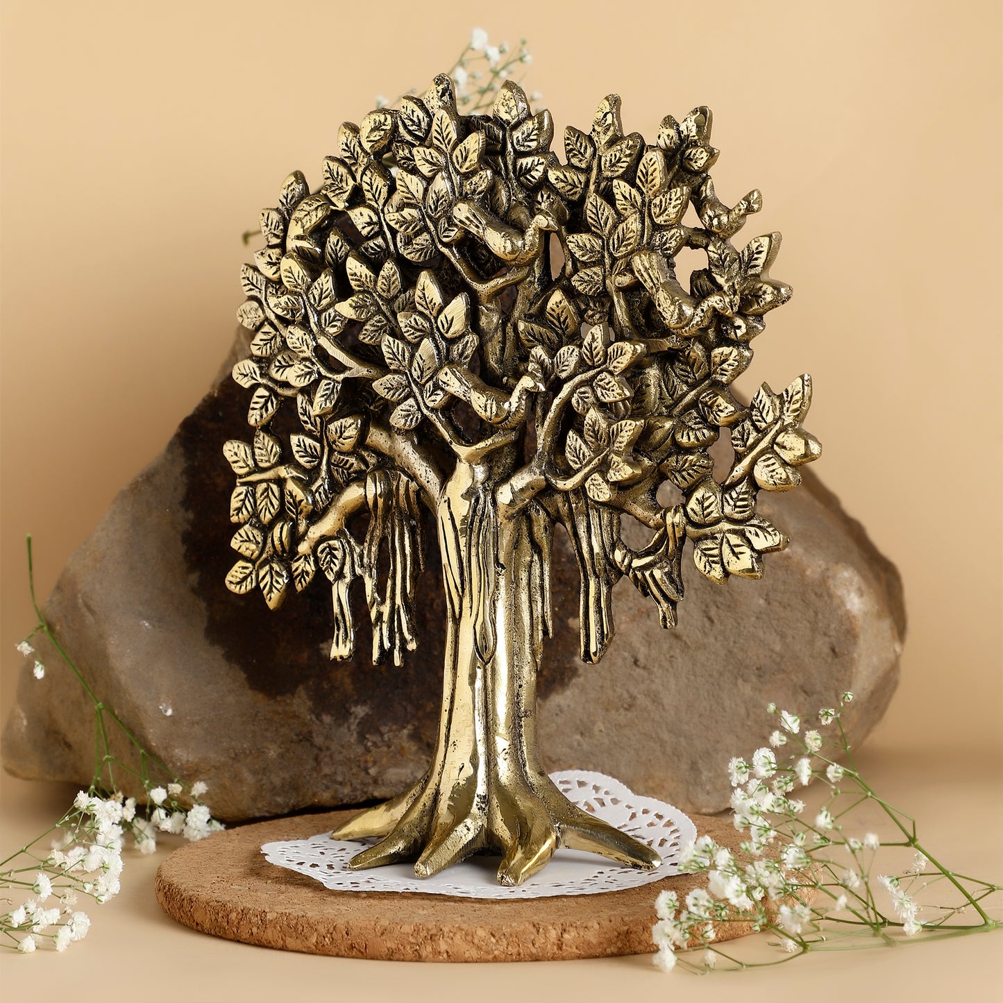 Brass Tree of Life – Divine Tree of Life for Positive Energy & Home Décor