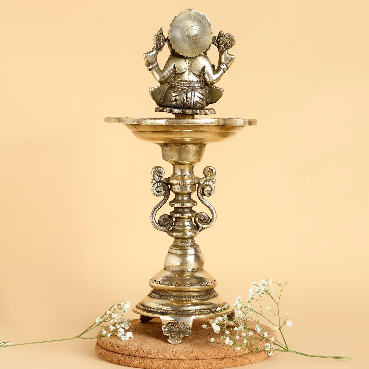 Ganesh Diya Sitting Base Ganesh Diya Best for Home Vaastu Pooja Temple Use Diya Best for Home Décor