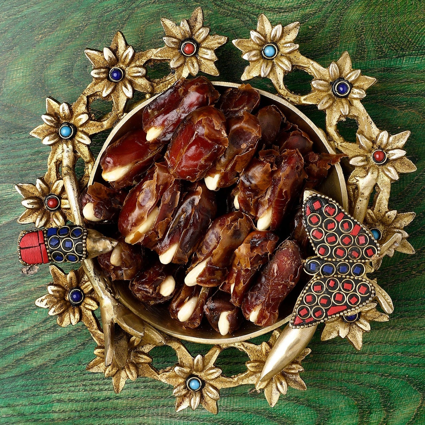 Handcrafted Brass Bird Dry Fruit Bowl – Decorative Floral Serving Dish for Festive Décor & Gifting BRASS CRAFT INDIA (BCI)