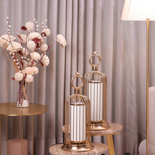 Birdcage-Inspired Table Lamp | 22 inch