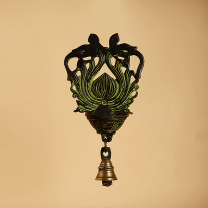 Handcrafted Brass Decorative Showpiece – Antique Finish Home & Office Accent for Spiritual and Artistic Décor